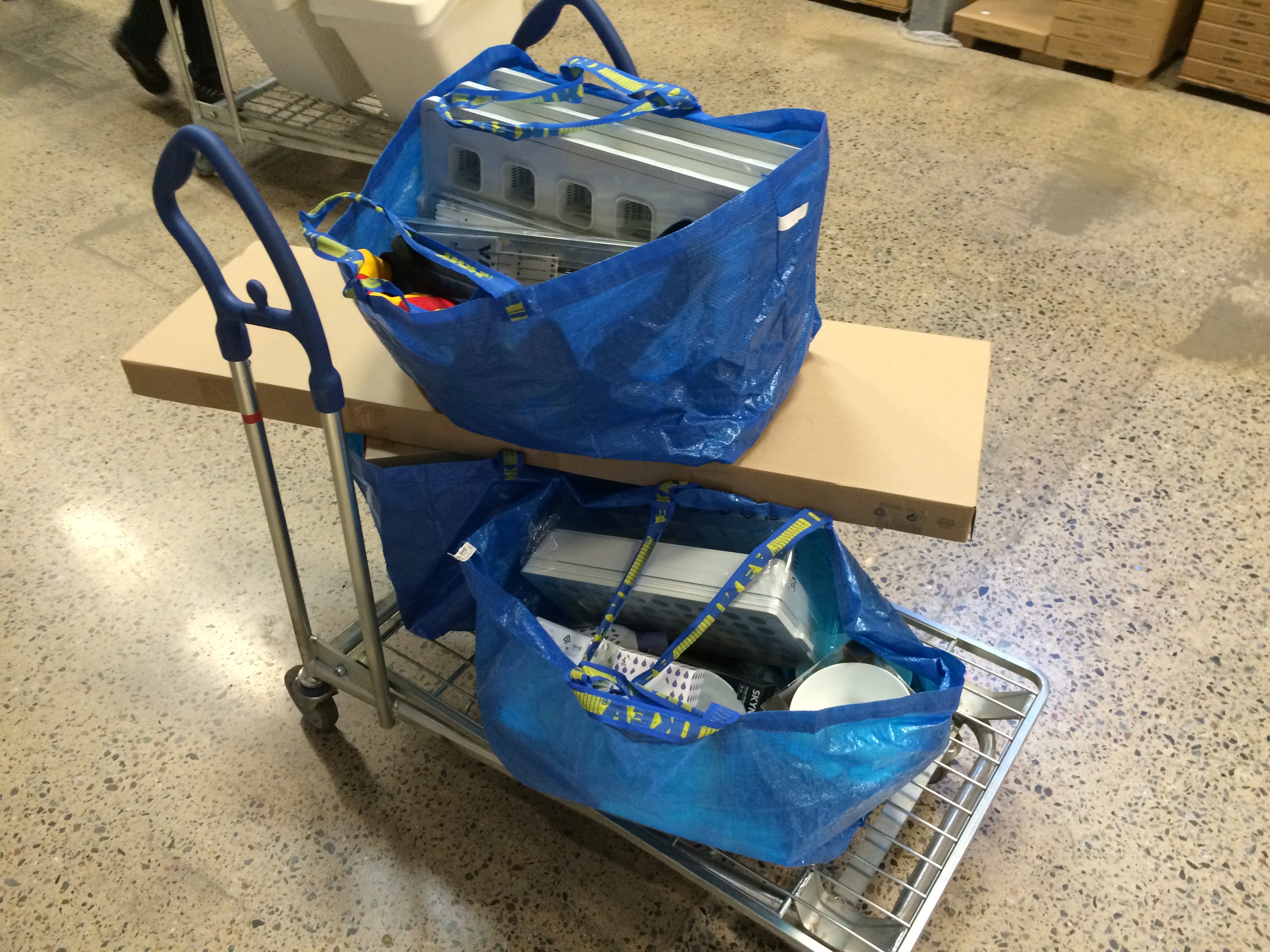 A cart laden with goodies for growing.